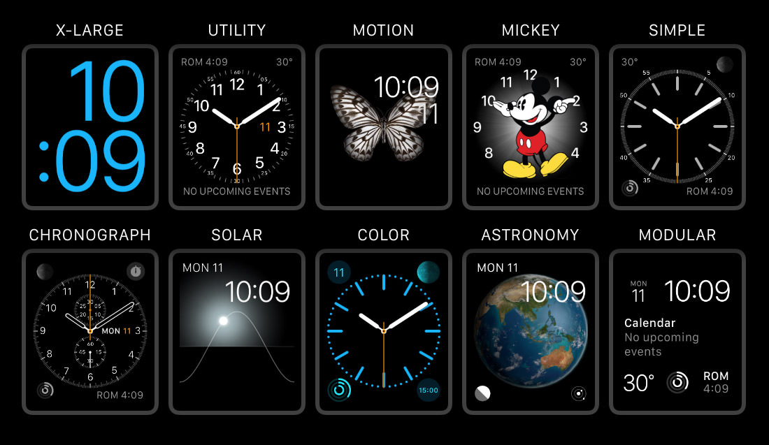 apple watch faces